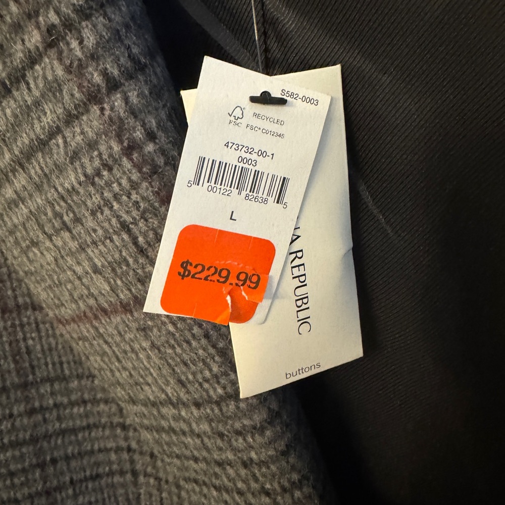 Banana Republic Gray Trench Coat - Picture 5 of 6